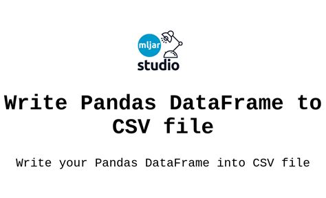 Writing a pandas DataFrame to CSV file